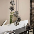 Smoked glass chandelier modern lighting for kitchen and bar