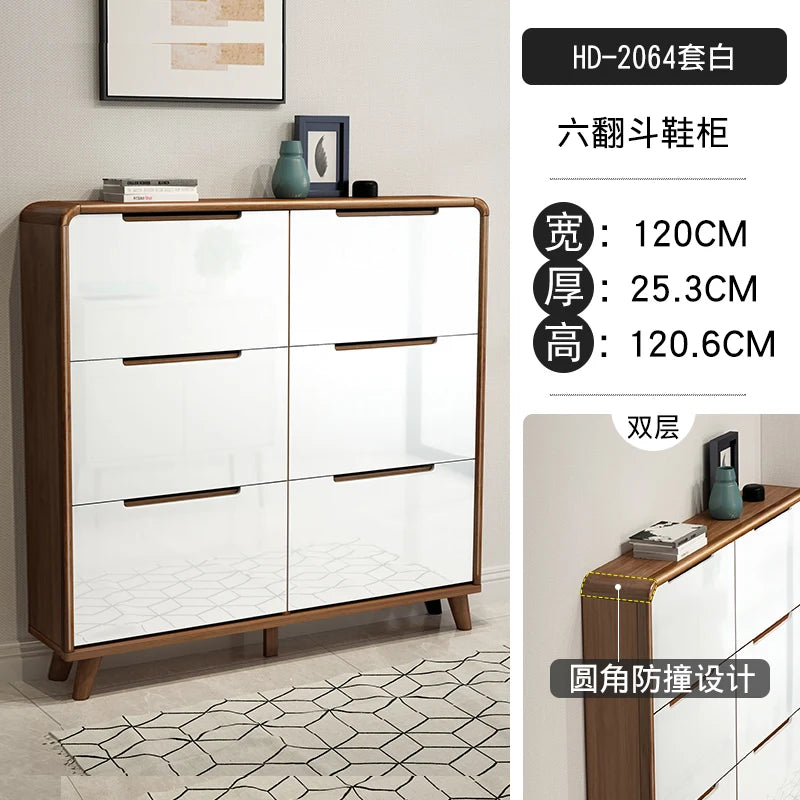 modern design wooden shoe cabinet space saving luxury