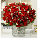 Artificial silk hydrangea bouquet for elegant decoration