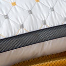 Full Sky Star Embroidered Fiber Pillow Core for Neck Protection, Quick Rebound, Not Easy to Deform, Not Collapse