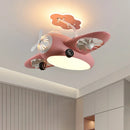 Modern design electric ceiling fan light for children's room