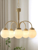 Retro glass chandelier for an elegant Nordic interior
