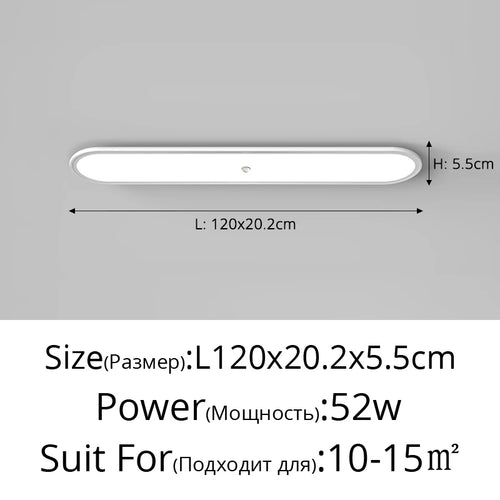 Ultra-slim LED ceiling light with human body sensor - vue 14 sur 20