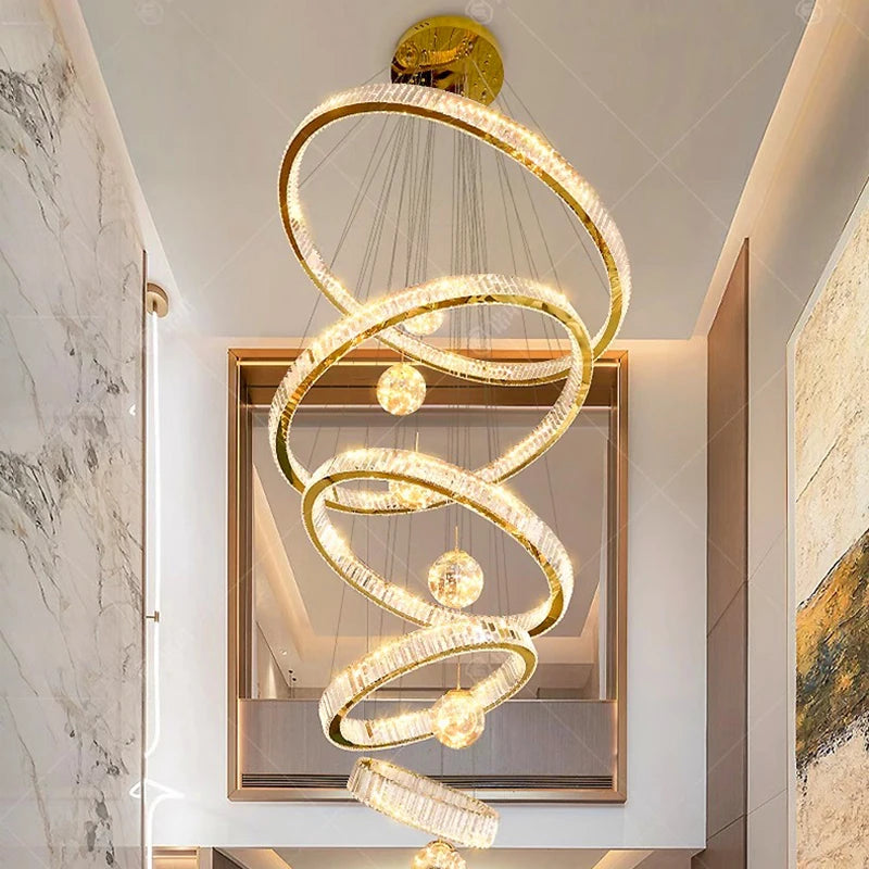 Smart crystal ring chandelier for modern decor