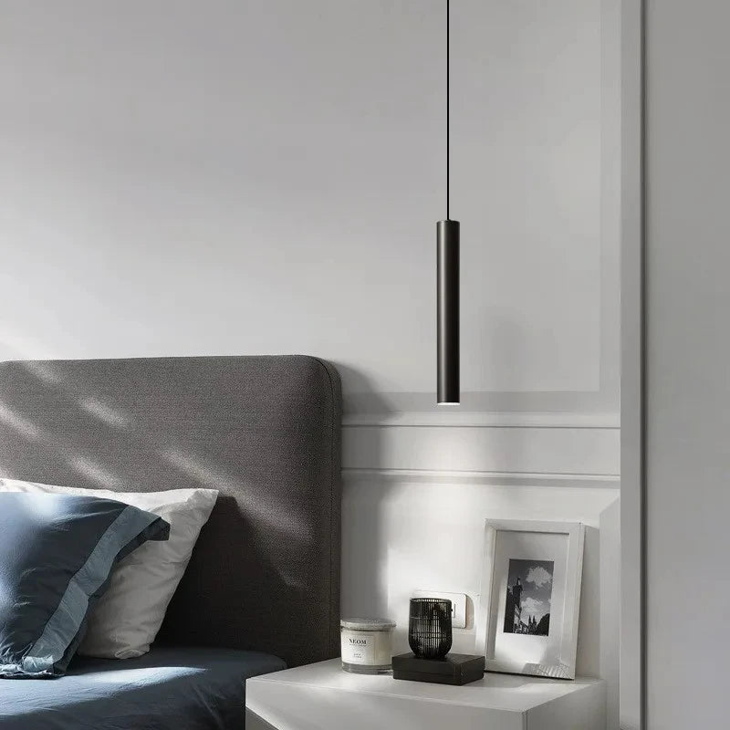 Minimalist brass pendant light for hotel - vue 4 sur 8