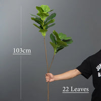Artificial ficus tree branch for indoor and outdoor decoration