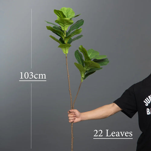 Artificial ficus tree branch for indoor and outdoor decoration