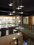 Minimalist acrylic chandelier for modern interior lighting