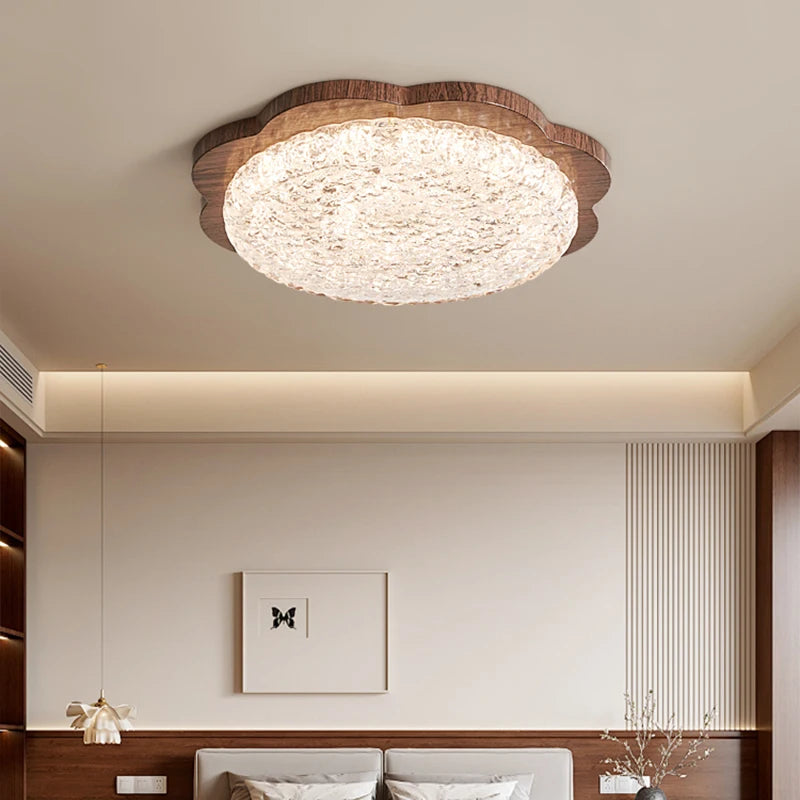 Retro full spectrum ceiling light for soft illumination