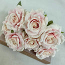 Artificial silk rose bouquet for festive decoration