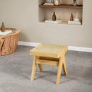 solid rattan bench lounge chair and versatile retro ottoman