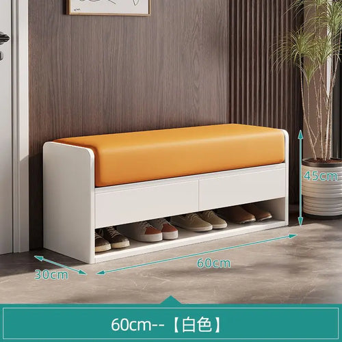 Nordic wooden changing stool with integrated storage - vue 7 sur 14