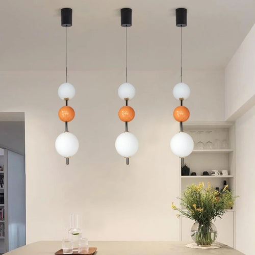 Glass LED pendant light with adjustable cable 4000k - vue 5 sur 12