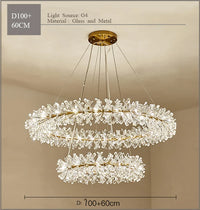 Modern crystal chandelier for elegant indoor lighting