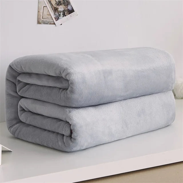 Soft warm flannel fleece blanket for bedroom and living room
