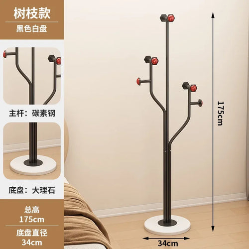 creative wrought iron vertical coat rack for clothes - vue 12 sur 14