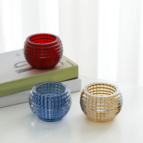 Elegant glass candle holder for weddings and home decor - vue 2 sur 11