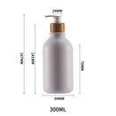 refillable pump bottle for shampoo and shower gel