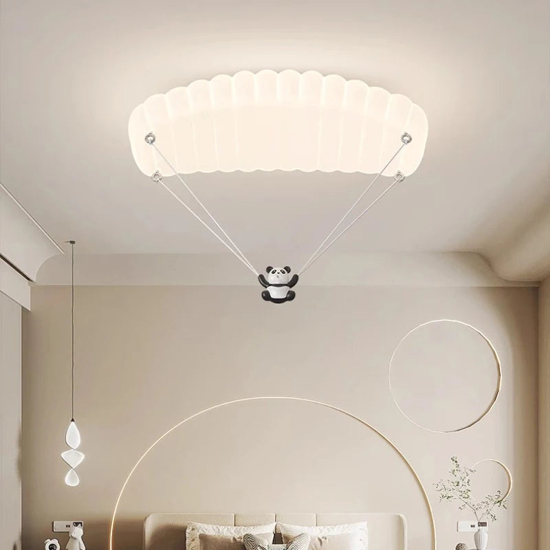 Panda parachute ceiling light for children - vue 4 sur 7