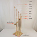Set of 10 metal candle holders for wedding decorations