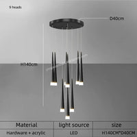 Modern LED pendant chandelier for contemporary interiors