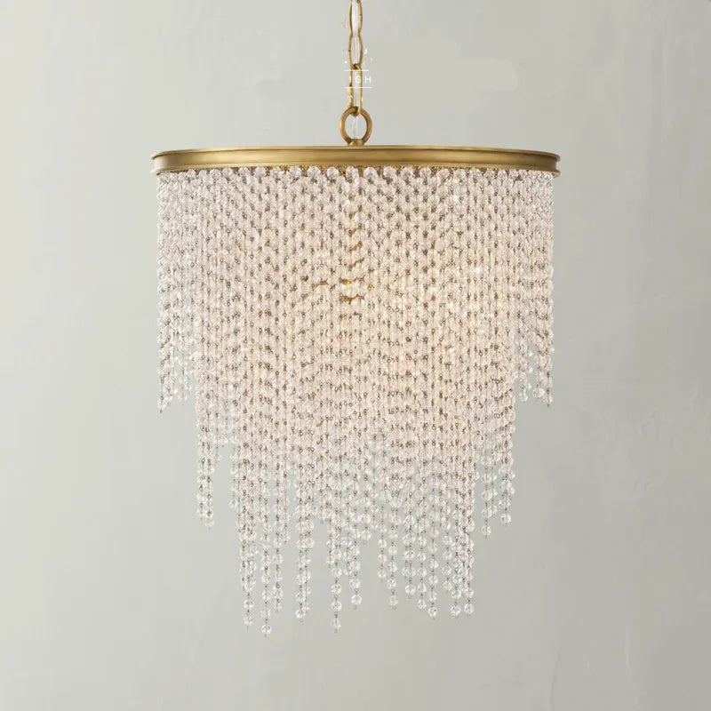 Modern gold crystal wall light for elegant interiors