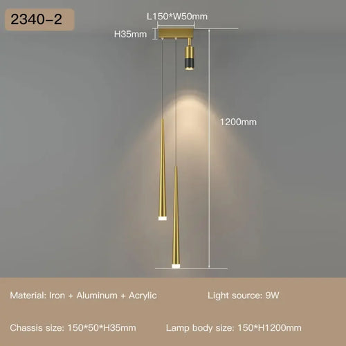 Modern LED chandelier for premium interior decoration - vue 19 sur 22