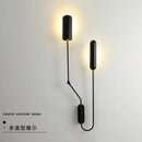 Adjustable industrial wall light with creative arm for reading