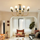 Nordic glass chandelier for a romantic and cosy interior