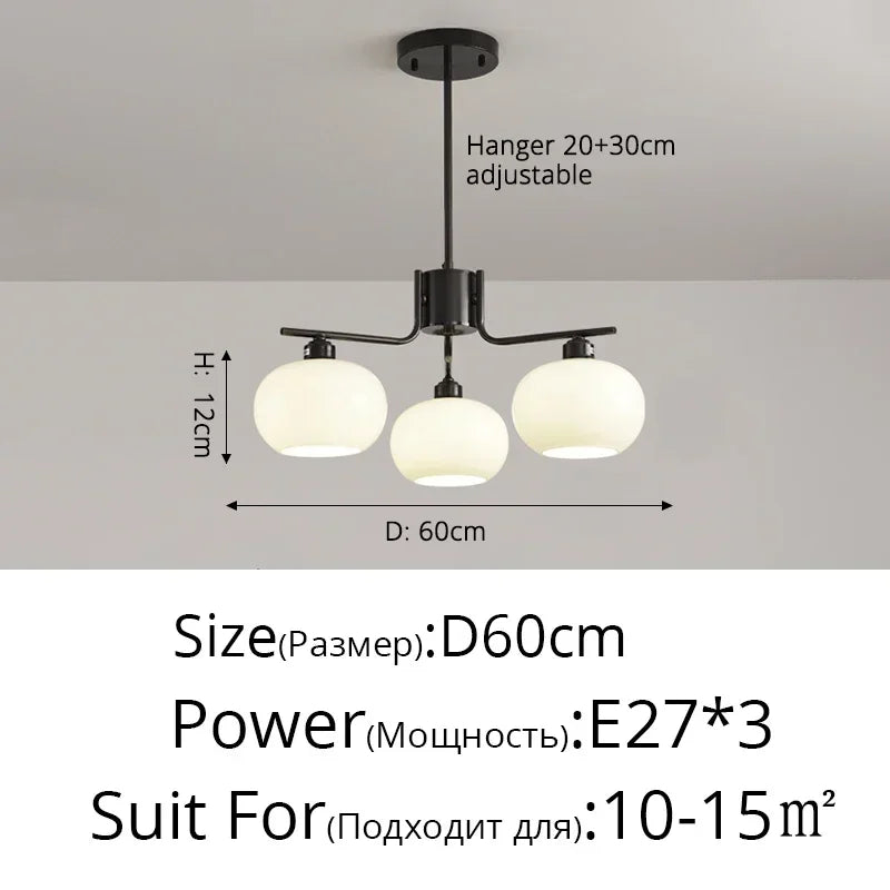 Simple nordic style modern pendant light indoor decoration - vue 18 sur 19
