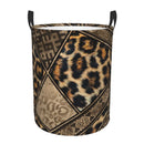 leopard print laundry basket large foldable clothes storage