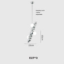 Molecular design LED chandelier trendy lighting 2024 pendant