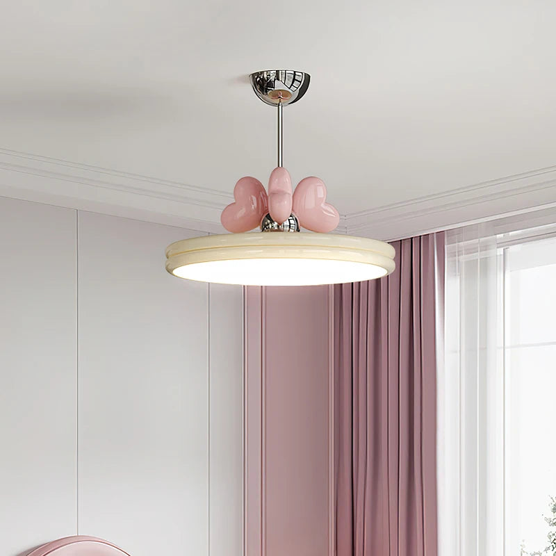 Dimmable girly chandelier for personalised lighting