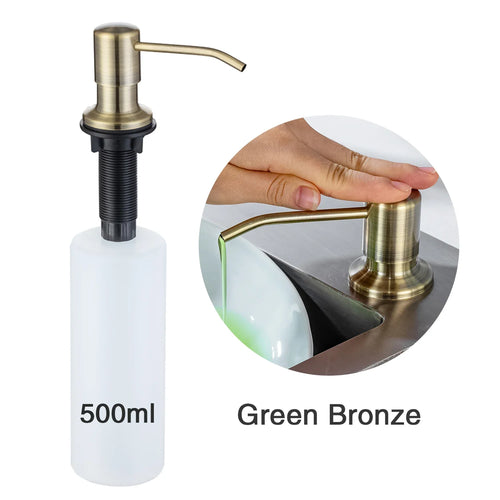 built-in stainless steel soap dispenser for kitchen - vue 15 sur 14