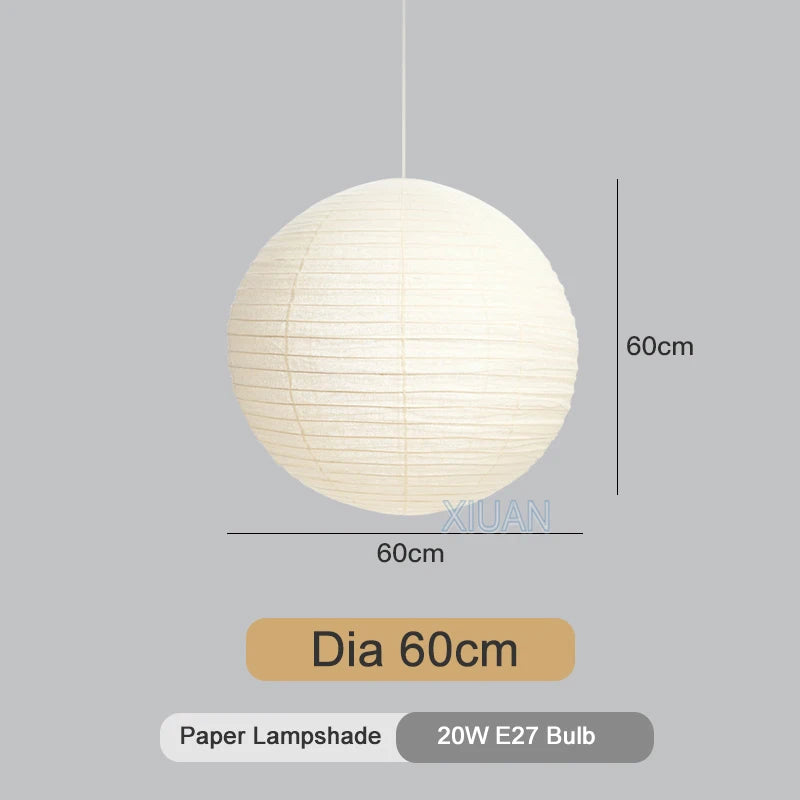 Japanese style led suspension spheres for cafe decor