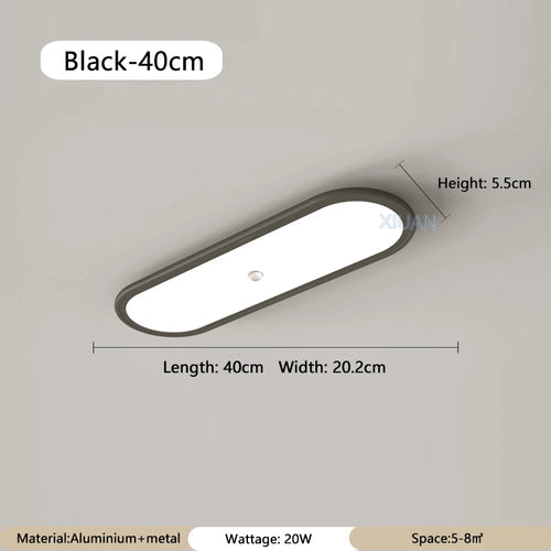 Modern round ceiling light with PIR motion sensor - vue 12 sur 18