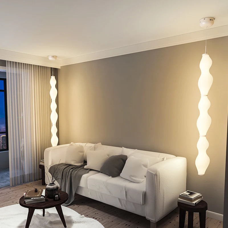Nordic rotomoulded bamboo pendant light tatami creative design