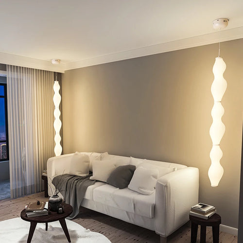 Custom nordic rotomoulded bamboo tatami pendant lamp - vue 2 sur 9
