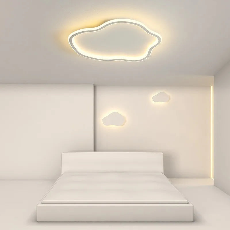 Modern LED ceiling light with creative cloud design for living room, dining room, children's bedroom or balcony - vue 3 sur 18