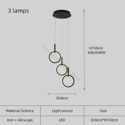 Simple modern trapezoid chandelier for interior decoration - vue 12 sur 12