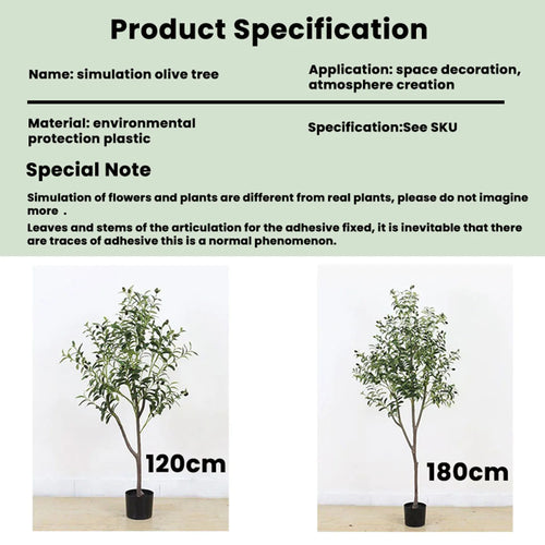 Realistic Artificial Olive Tree, Lifelike Faux Olive Plant for Home, Office, Garden Decor - vue 5 sur 8
