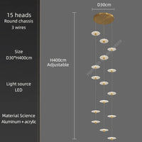 Modern LED chandelier for decorative indoor lighting