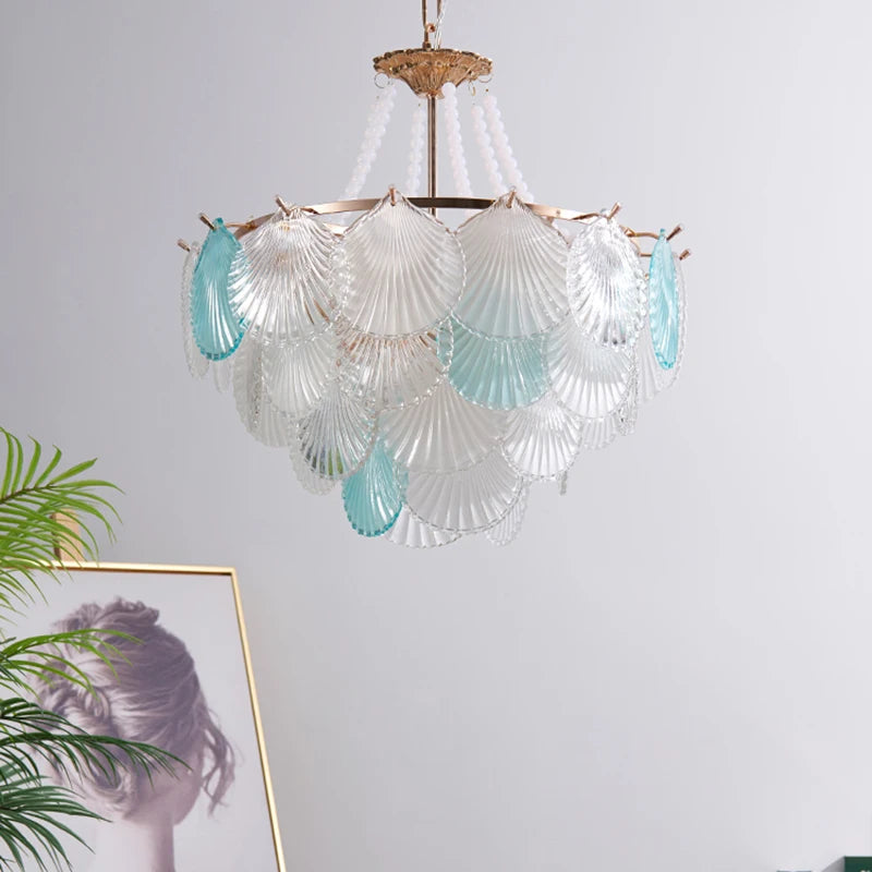 Modern glass chandelier for living room, kitchen and dining room