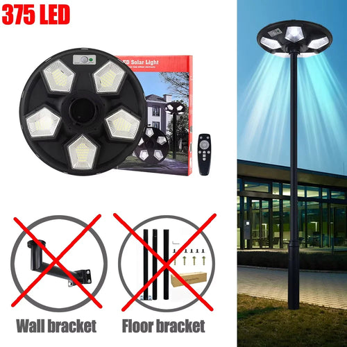 Round solar lamp for garden and outdoor lighting - vue 10 sur 17