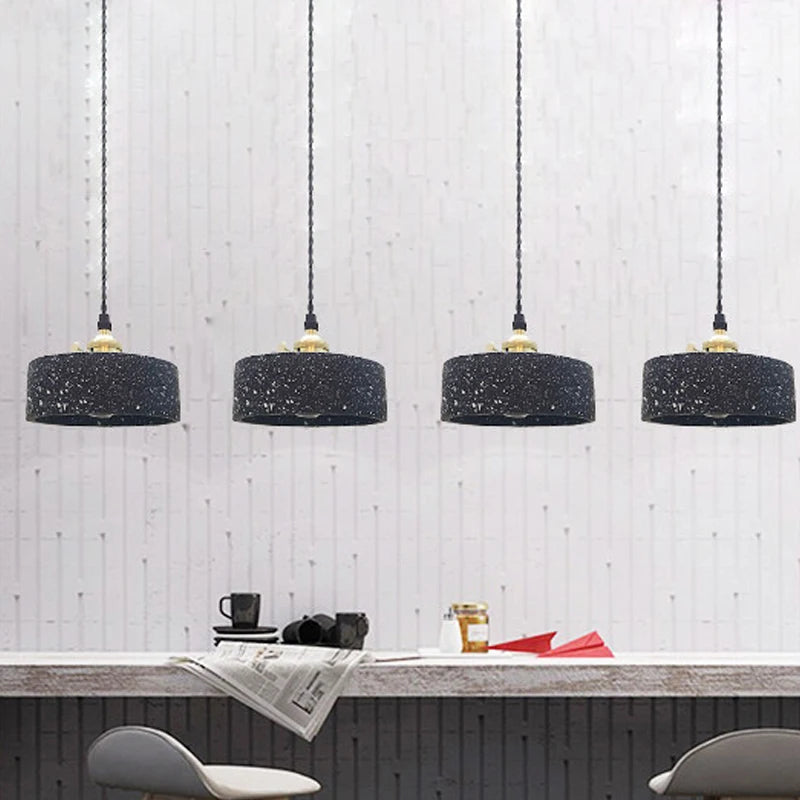 Retro cement pendant chandelier for indoor lighting - vue 3 sur 10