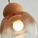 Retro glass pendant chandelier for modern decor