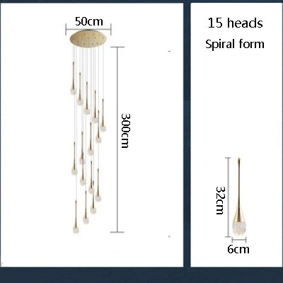 Modern Nordic chandelier for elegant minimalist lighting