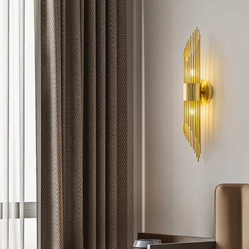 Industrial stainless steel wall light for modern interiors