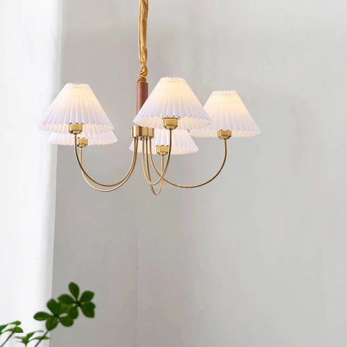 Wooden chandelier for decorative pendant lighting - vue 4 sur 14
