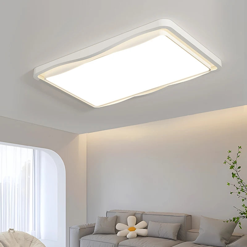 Modern cream living room ceiling light with full spectrum eye protection